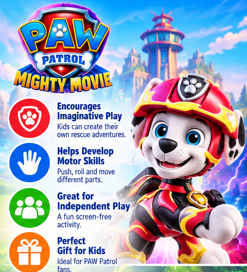 PAW Patrol Marshall Mighty Movie Fire Truck Toy