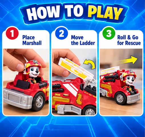 PAW Patrol Marshall Mighty Movie Fire Truck Toy