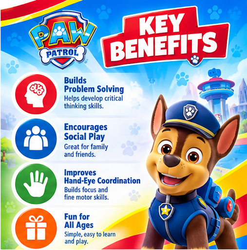 PAW Patrol Games HQ 8-in-1 Classic Board Game Set for Kids