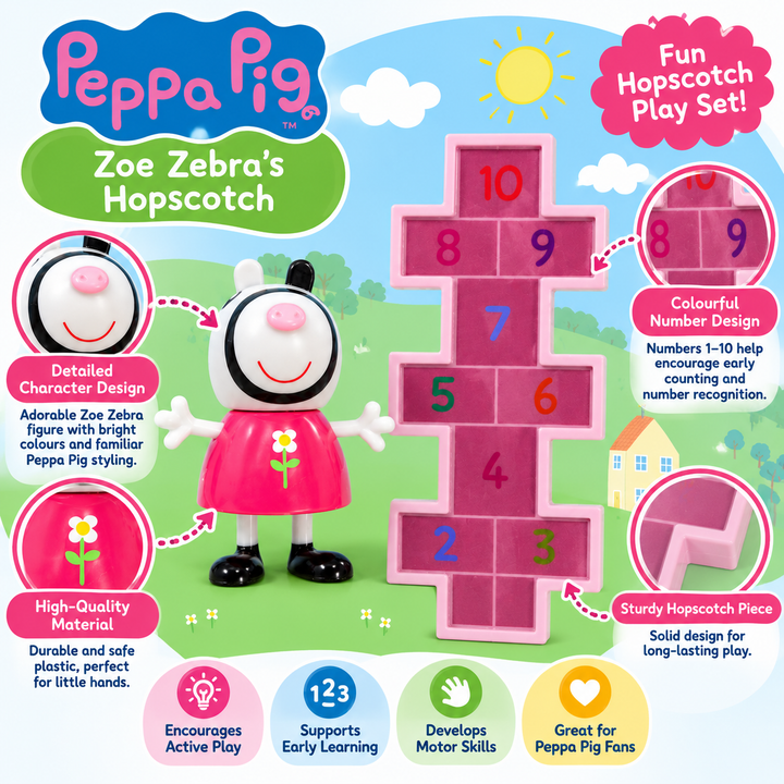 Peppa Pig Zoe Zebra’s Hopscotch Playset