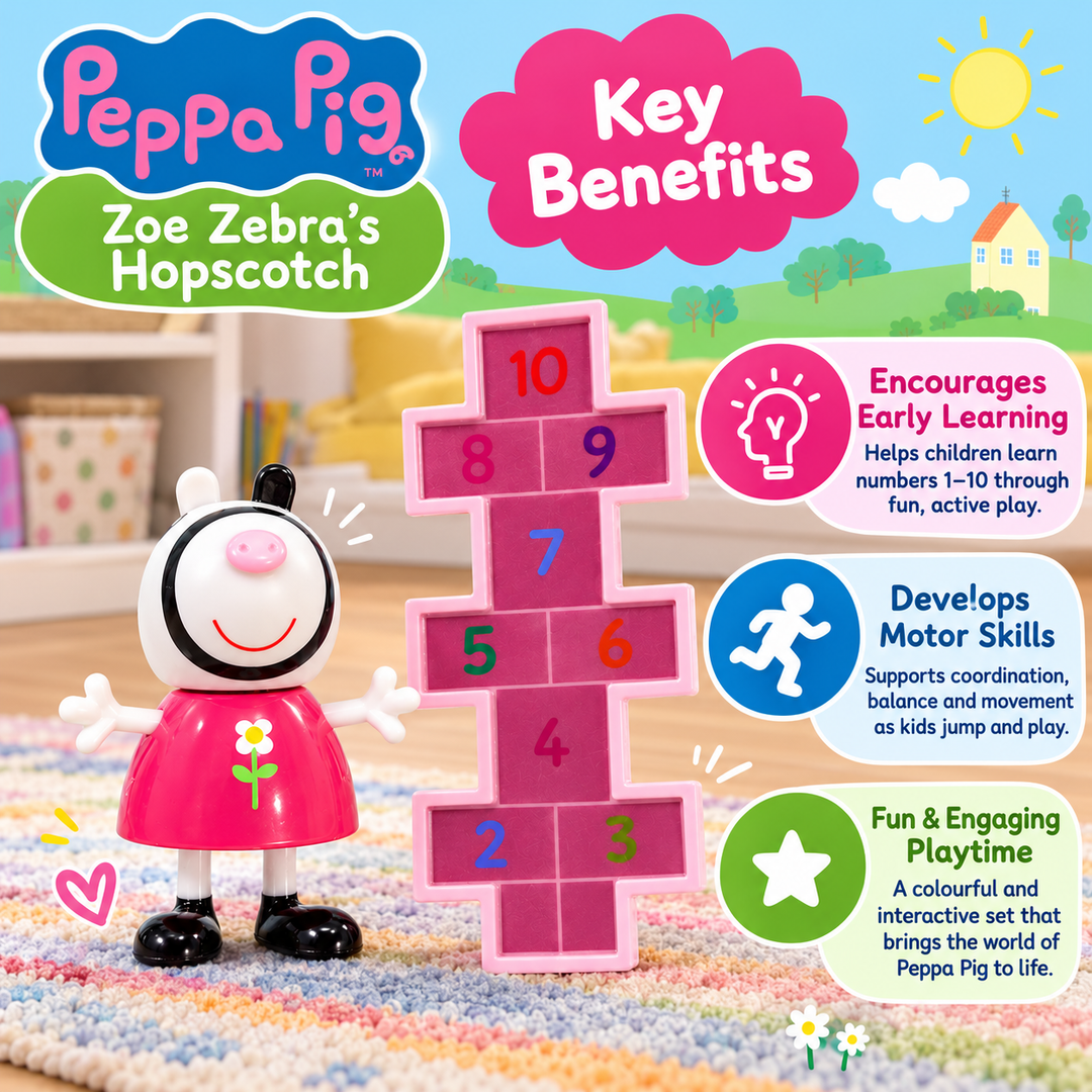 Peppa Pig Zoe Zebra’s Hopscotch Playset