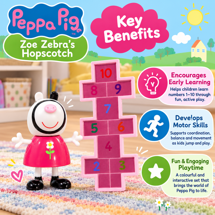 Peppa Pig Zoe Zebra’s Hopscotch Playset