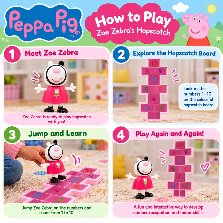 Peppa Pig Zoe Zebra’s Hopscotch Playset