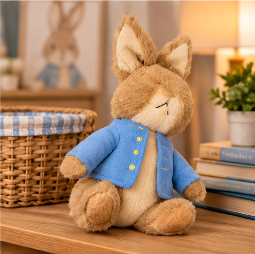 Plush Monkey Soft Toy – Blue Outfit