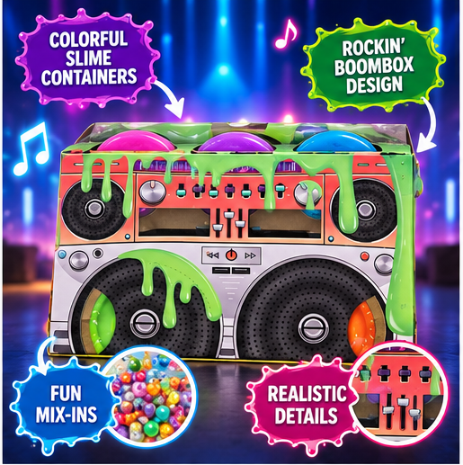 Play-Doh Rockin' Mix-Ins Craft Kit – Boombox-Themed Modeling Compound Set