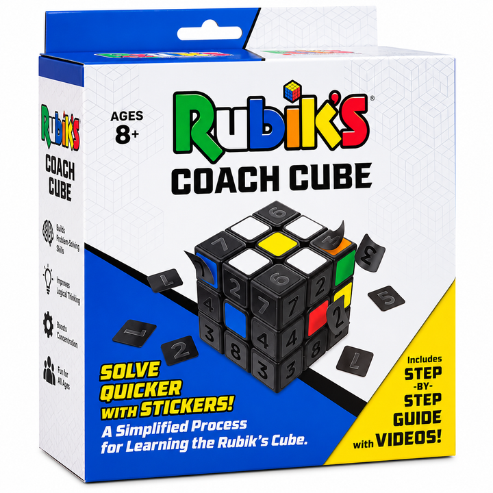 Rubik’s Coach Cube – Beginner 3×3 Puzzle Cube
