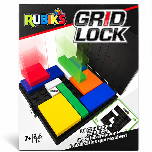 Rubik’s Grid Lock Logic Puzzle Game – 88 Challenges