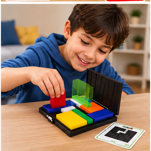 Rubik’s Grid Lock Logic Puzzle Game – 88 Challenges