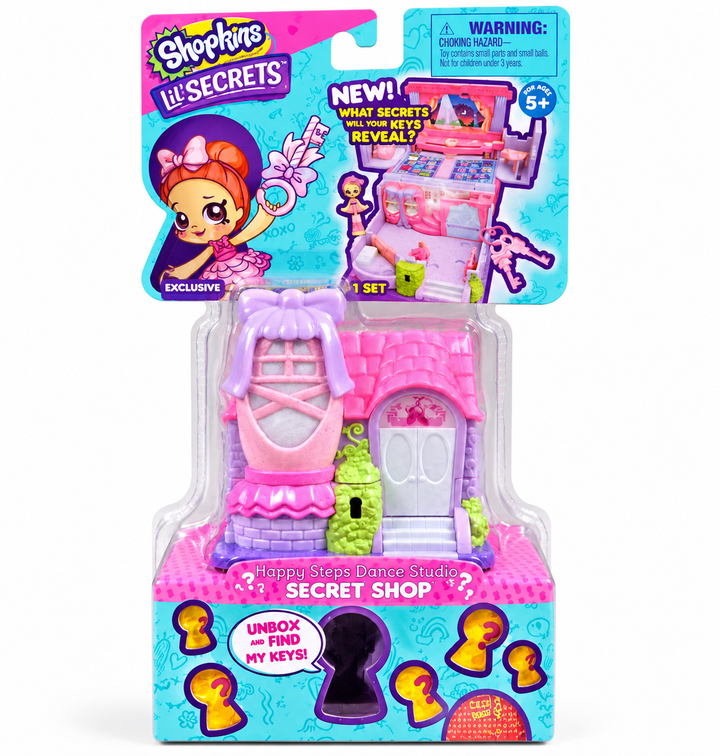 Shopkins Happy Steps Dance Studio Secret Shop Playset