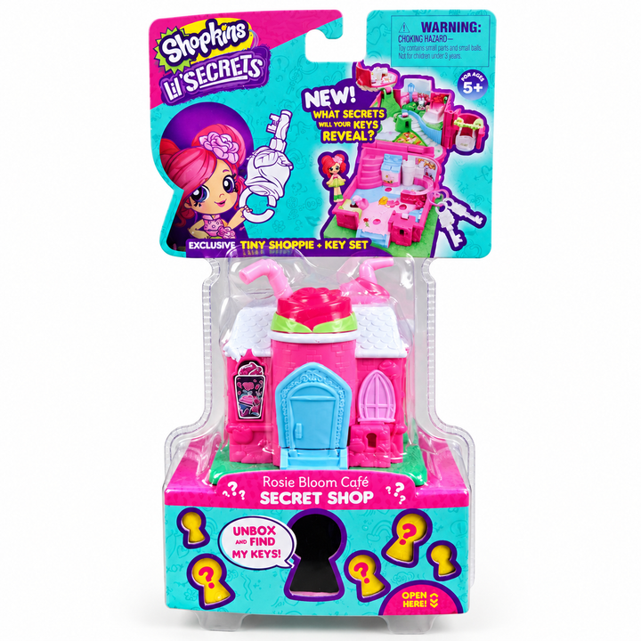 Shopkins Lil’ Secrets Rosie Bloom Café Secret Shop Playset