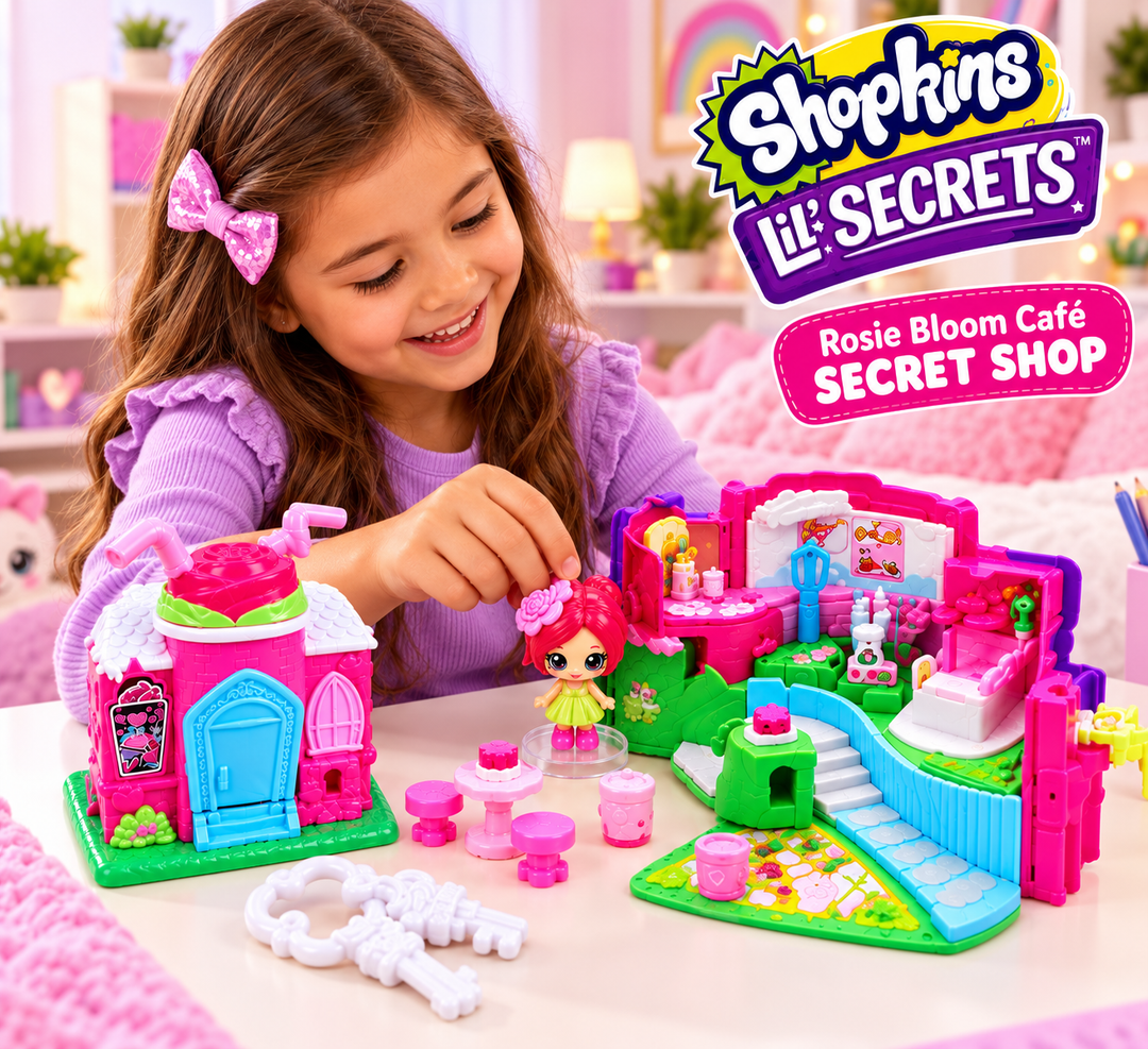 Shopkins Lil’ Secrets Rosie Bloom Café Secret Shop Playset