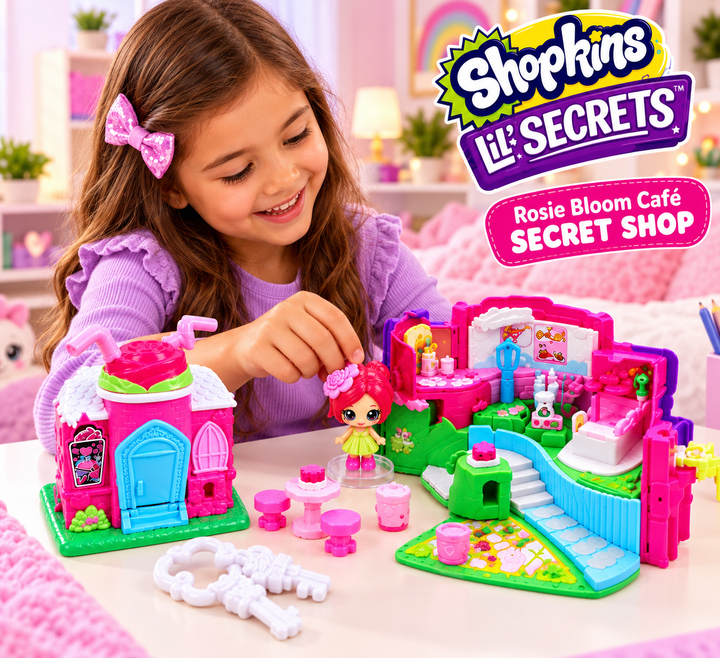 Shopkins Lil’ Secrets Rosie Bloom Café Secret Shop Playset