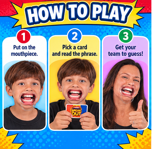 Speak Out Kids vs Parents Family Game