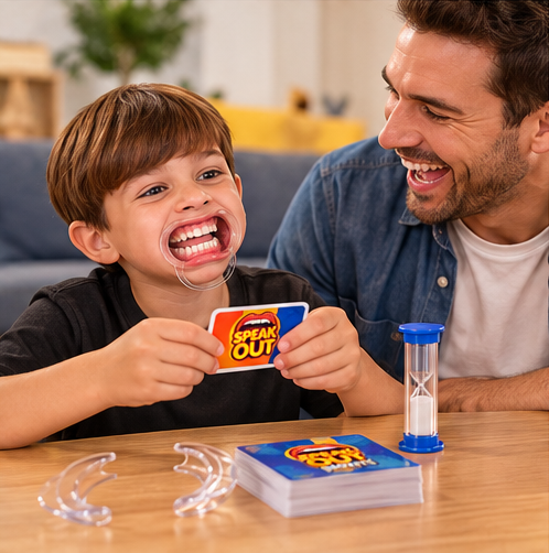 Speak Out Kids vs Parents Family Game