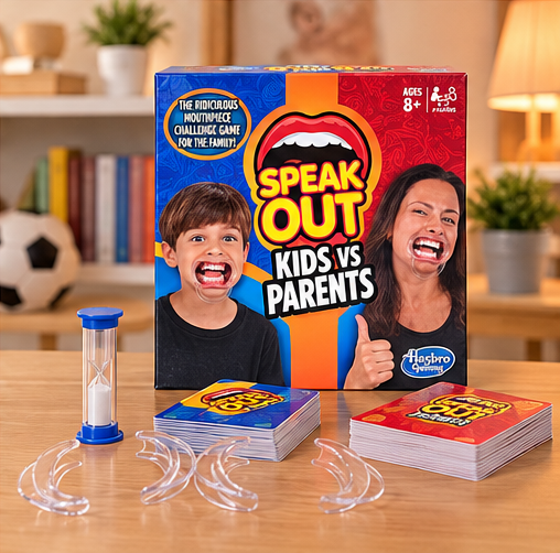 Speak Out Kids vs Parents Family Game