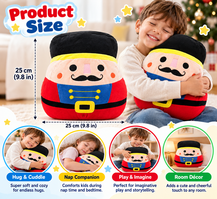 Squishmallows Nutcracker Plush – Christmas Soldier