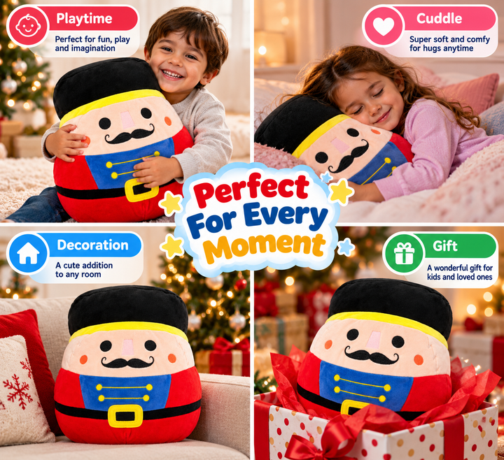 Squishmallows Nutcracker Plush – Christmas Soldier