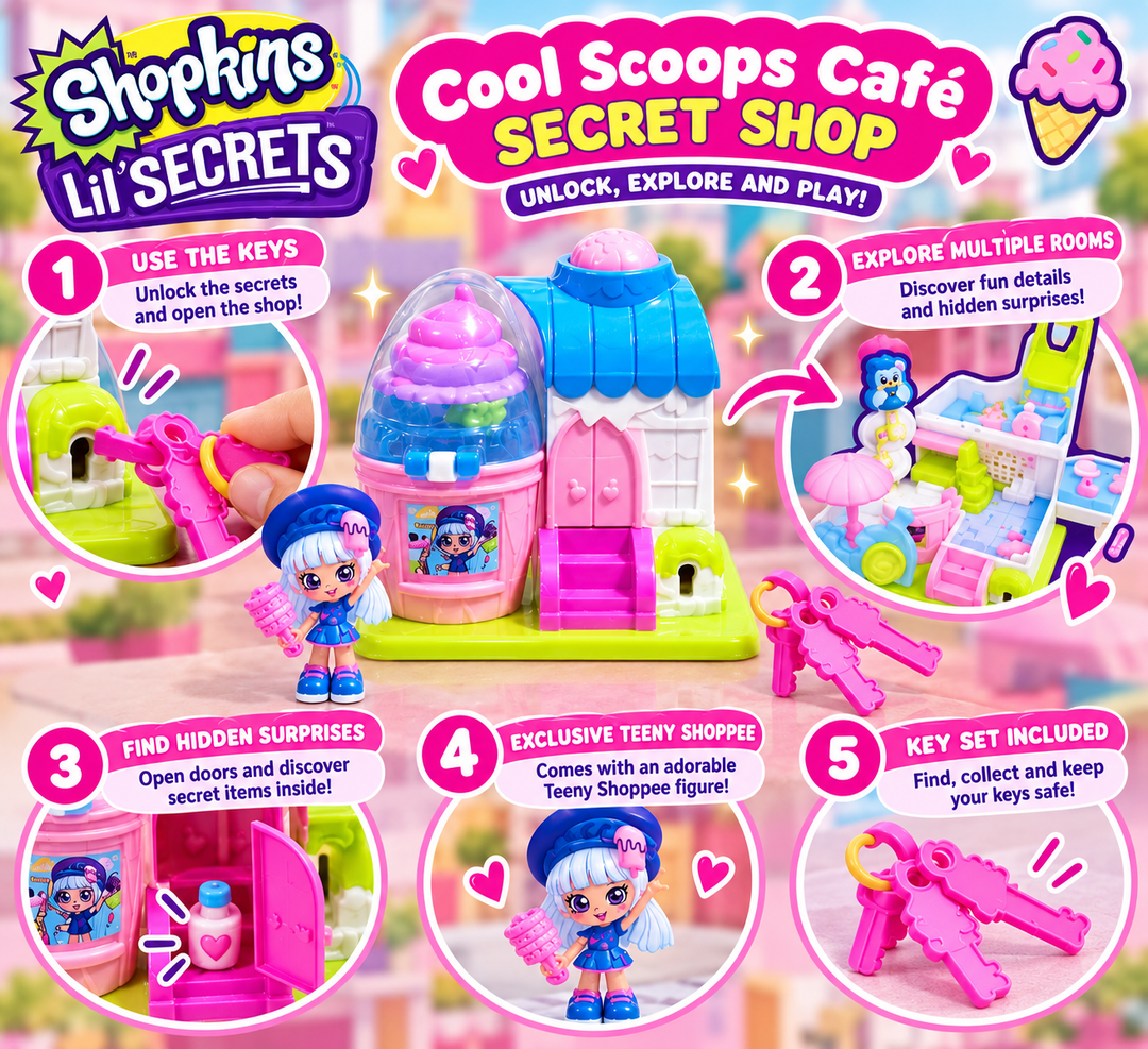 Squishville by Squishmallows Fifi’s Cottage Playset