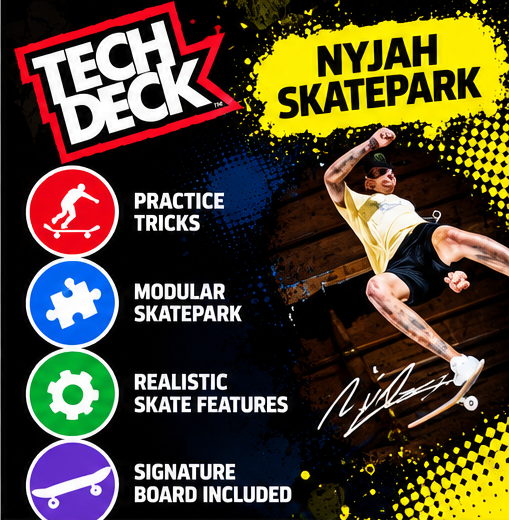 Tech Deck Nyjah Skatepark Fingerboard Set