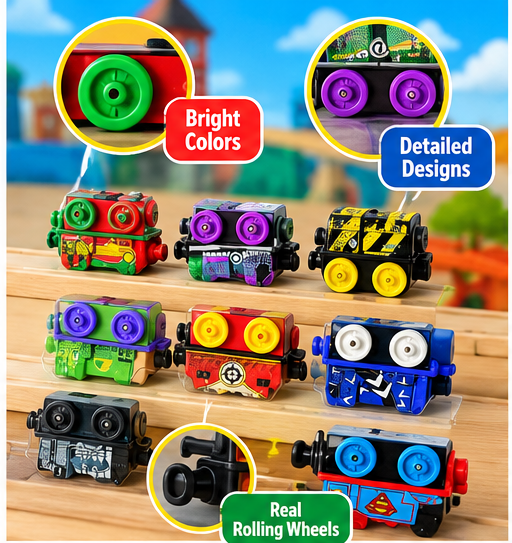 Thomas & Friends Minis Toy Trains – 9-Pack Collectible Miniature Engines