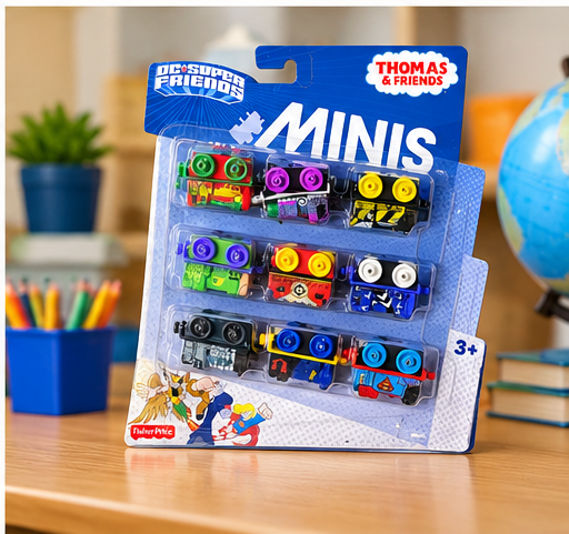 Thomas & Friends Minis Toy Trains – 9-Pack Collectible Miniature Engines
