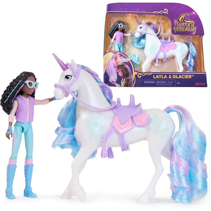 Unicorn Academy Layla & Glacier Playset