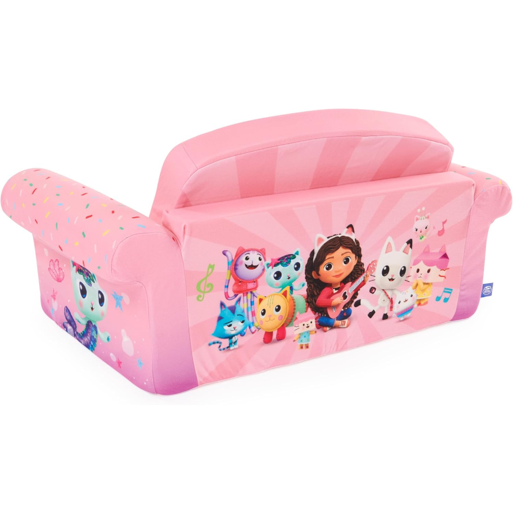 Gabby’s Dollhouse Flip-Open Foam Couch Bed