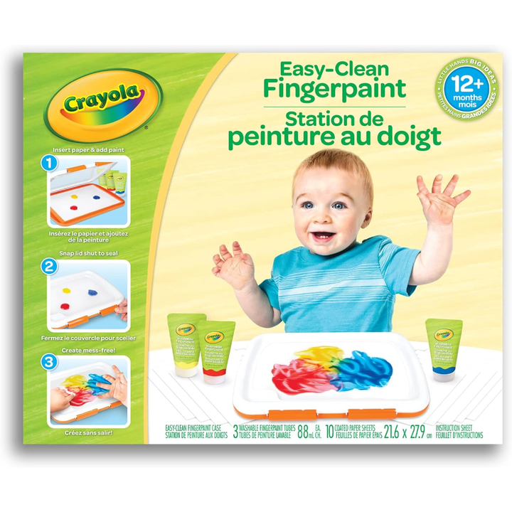 Crayola Easy-Clean Fingerpaint Art Set