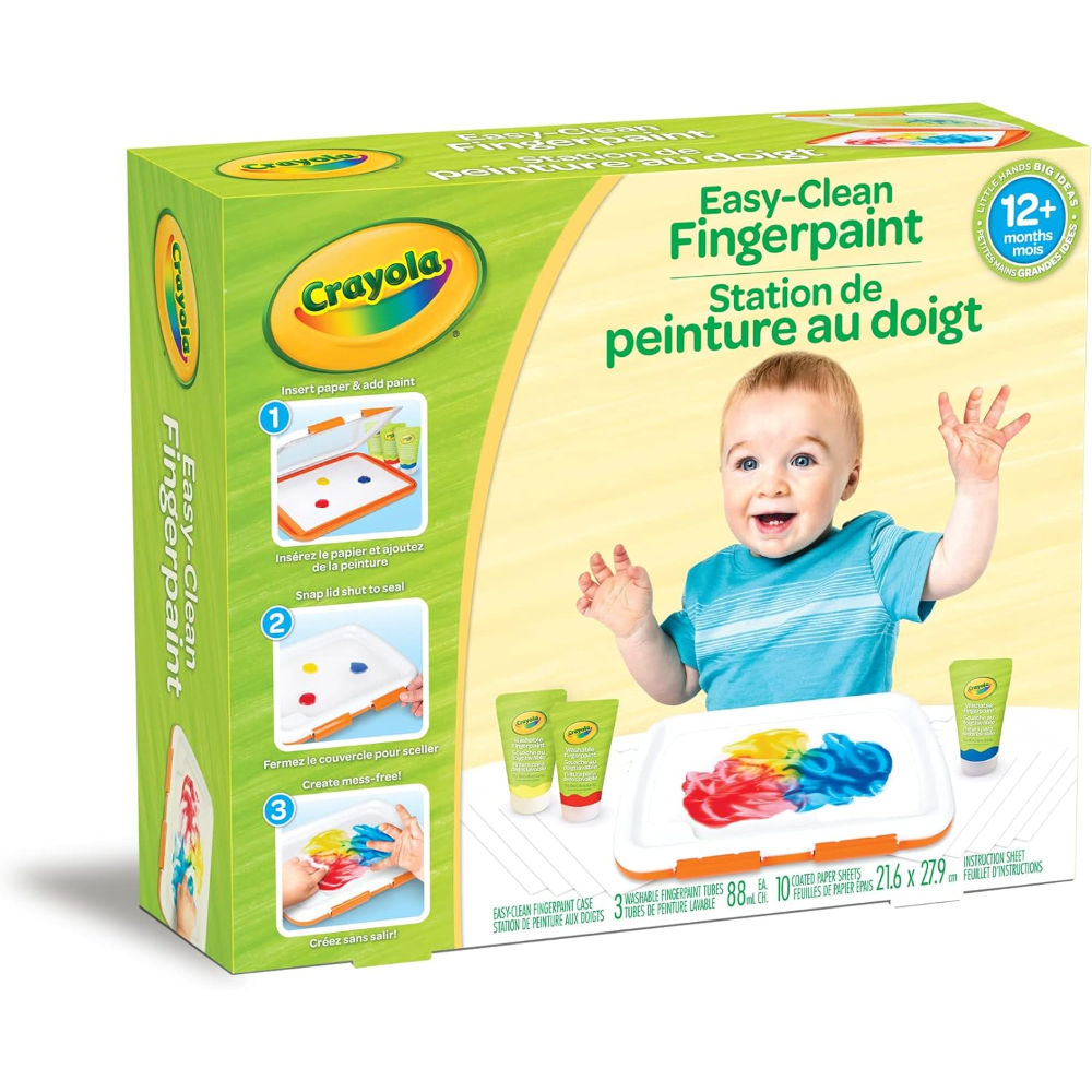 Crayola Easy-Clean Fingerpaint Art Set