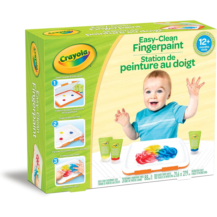 Crayola Easy-Clean Fingerpaint Art Set