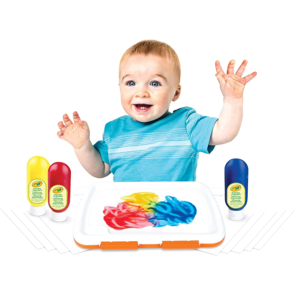 Crayola Easy-Clean Fingerpaint Art Set
