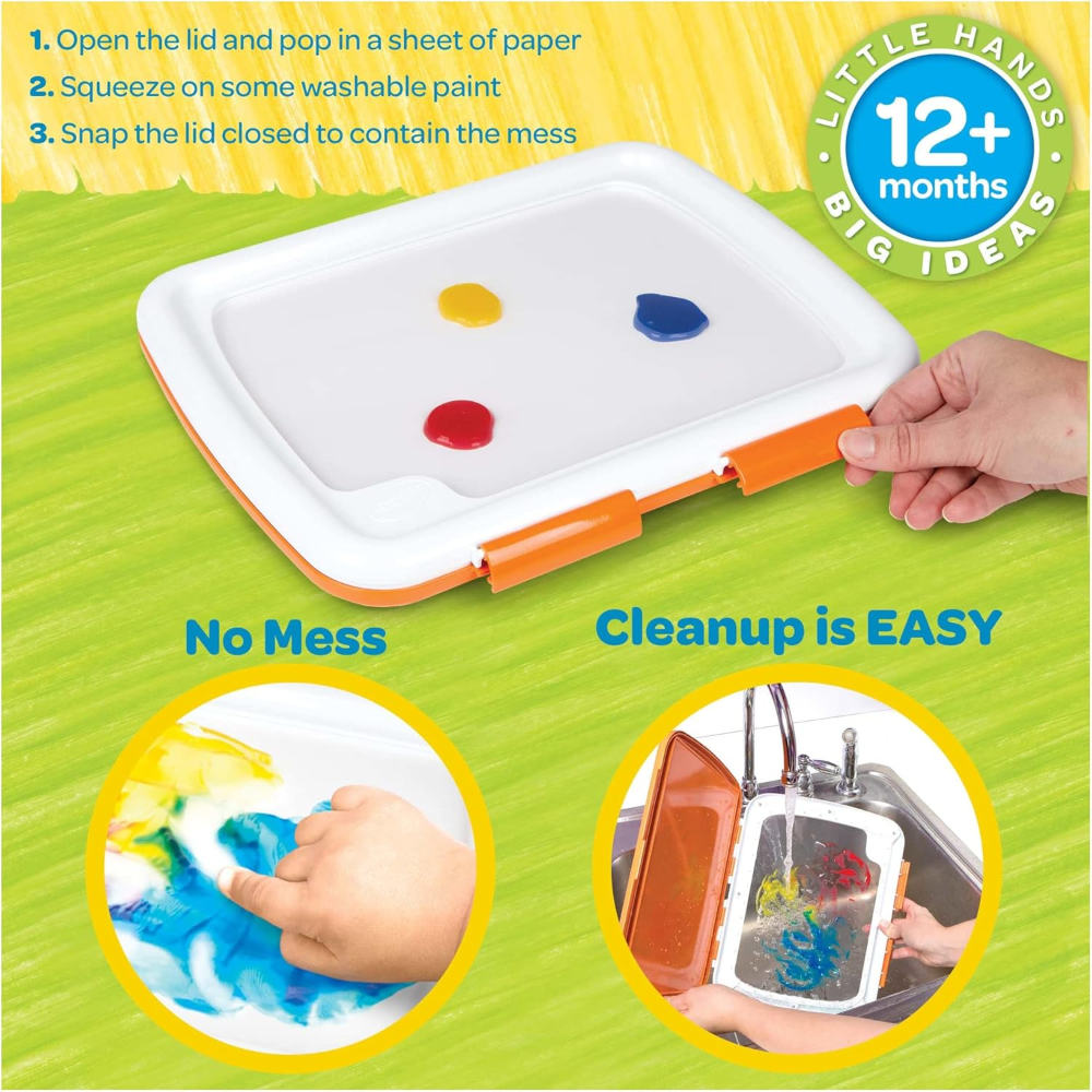 Crayola Easy-Clean Fingerpaint Art Set