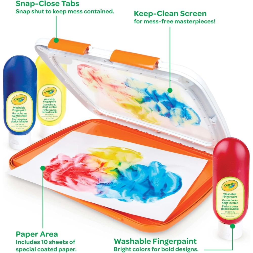 Crayola Easy-Clean Fingerpaint Art Set