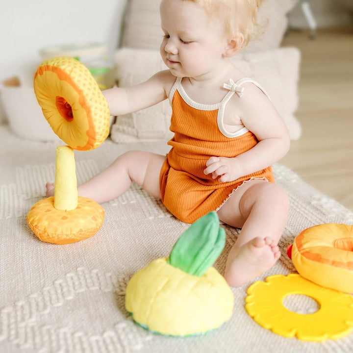 Melissa & Doug Multi-Sensory Pineapple Soft Stacker