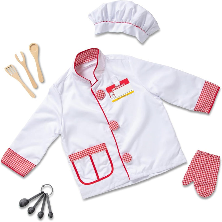 Melissa & Doug Chef Role Play Costume Dress-Up Set (10-Piece)