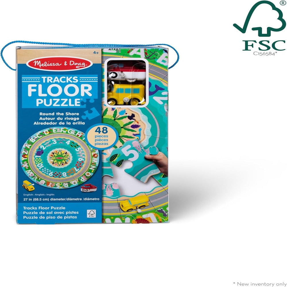 Melissa & Doug Round the Shore Tracks Floor Puzzle