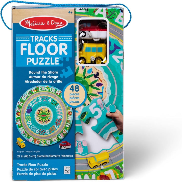 Melissa & Doug Round the Shore Tracks Floor Puzzle